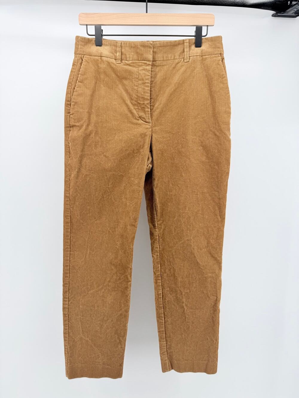 Boden High-Rise Straight Leg Wide Wale Corduroy Trousers Sz 8 Preppy Academia